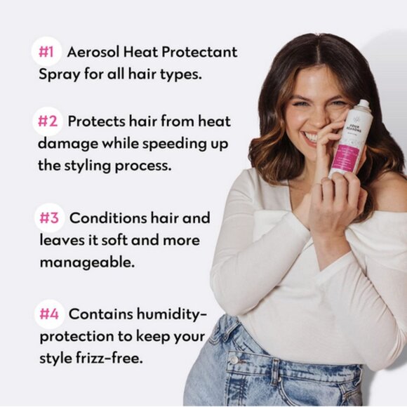 Four Reasons No Nothing Sensitive Heat Protection Spray 100% Authentic NEW - Picture 2 of 4